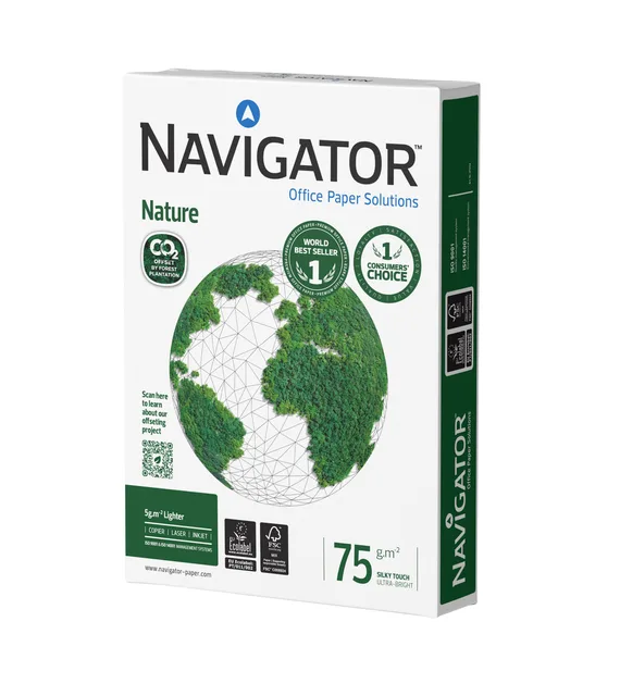 Kopieerpapier Navigator Nature A4 75gr wit 500 vel by Navigator – product photo