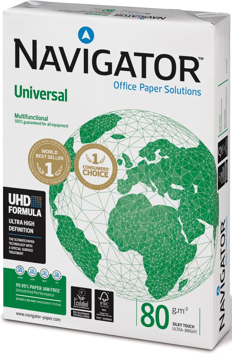 Universal printpapier ft A3, 80 g, pak van 500 vel de Navigator – photo produit