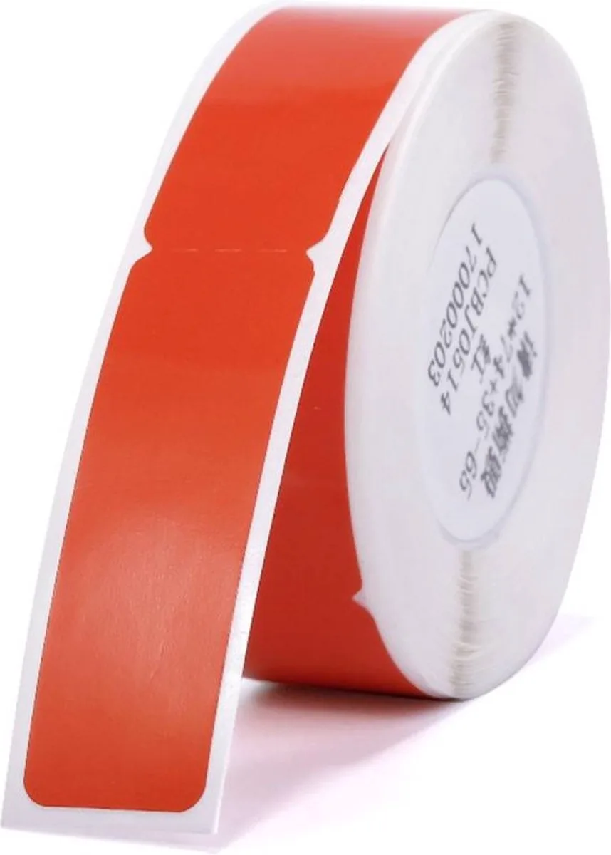 Etiketten (Rolle) 72 x 12.5 mm Rot 60 St. A2K18638001 Kabel-Etiketten von Niimbot in Rot – Produktfoto