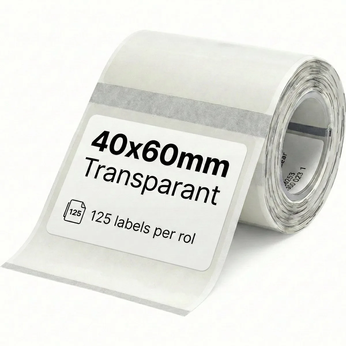 Labels/Etiketten B21/B1/B31/B3S/K3 - 40x60mm - 125 vellen - Transparant de Niimbot en Transparant 40x60 mm – photo produit