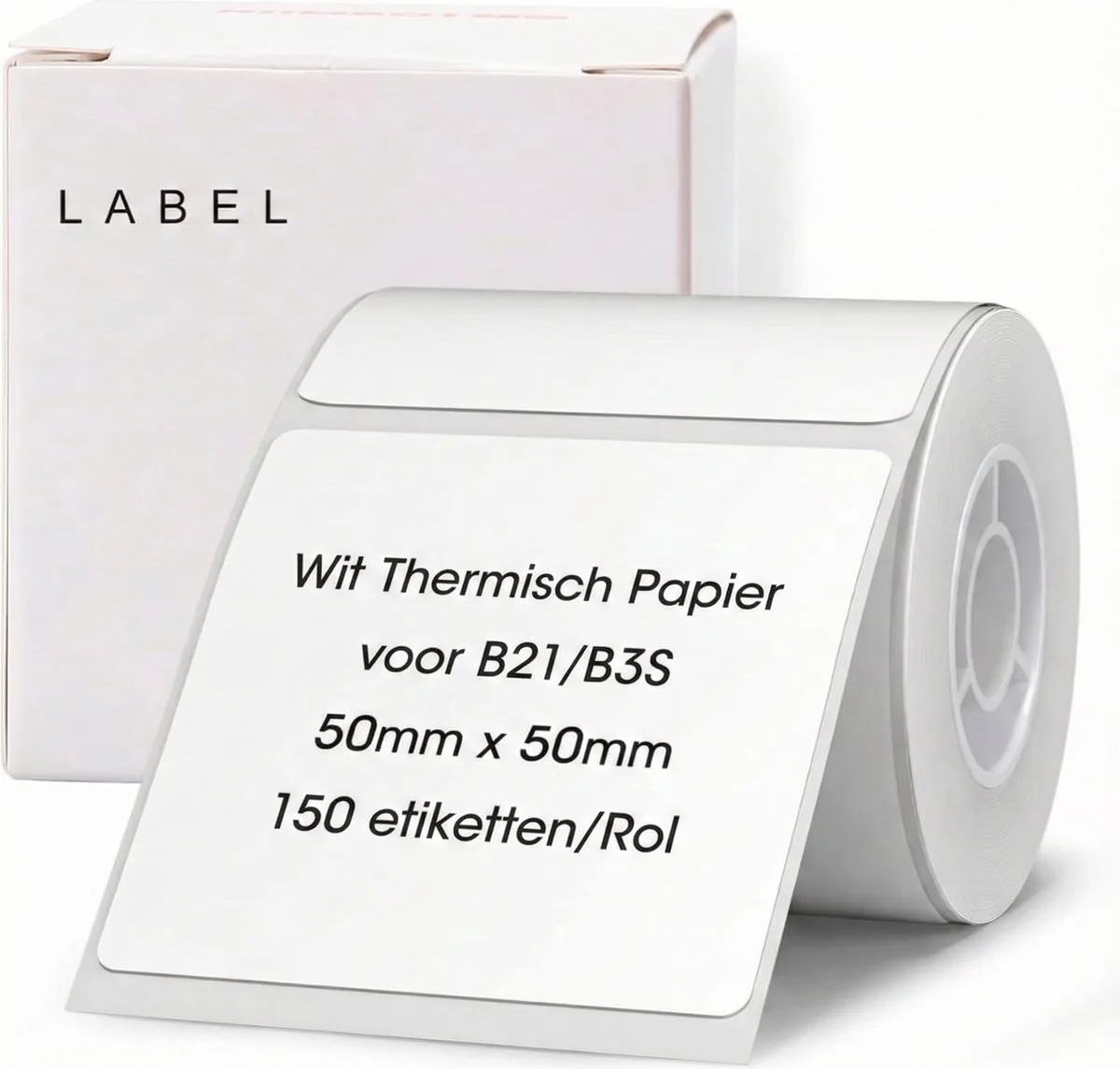 Labels - Etiketten - Voor B21(S/Pro)/B1/B3S(Pro)/K3/B31 - 50 x 50 mm - 150 vellen van Niimbot in Wit – productfoto
