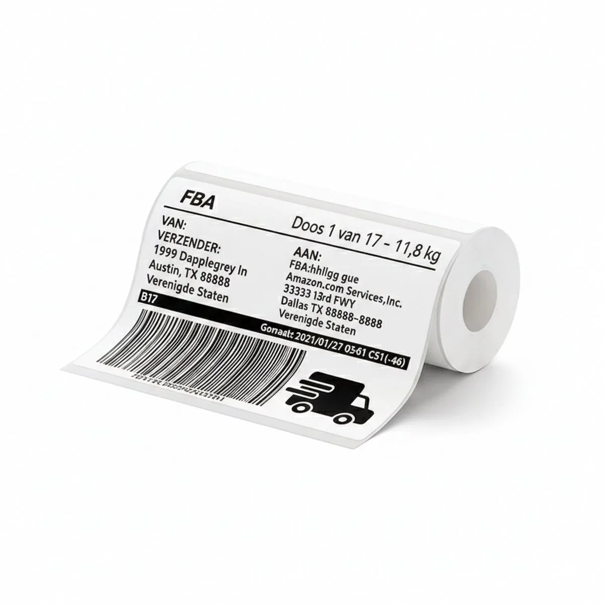 Labels - Etiketten voor B4 - 100x150mm - 50 vellen - Wit de Niimbot en Wit 100x150 – photo produit