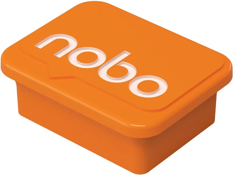 magneten, whiteboard, oranje, pak van 4 stuks by Nobo – product photo