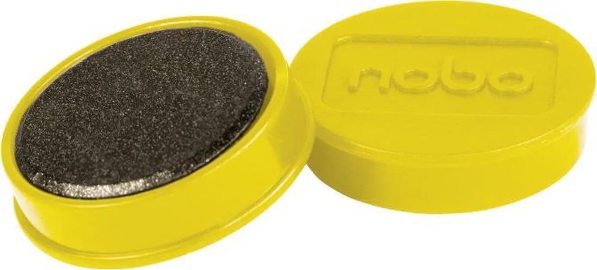 Magnetische Whiteboard Magneten - Pak Van 10 Stuks - 32mm Magneten de Nobo en Jaune – photo produit