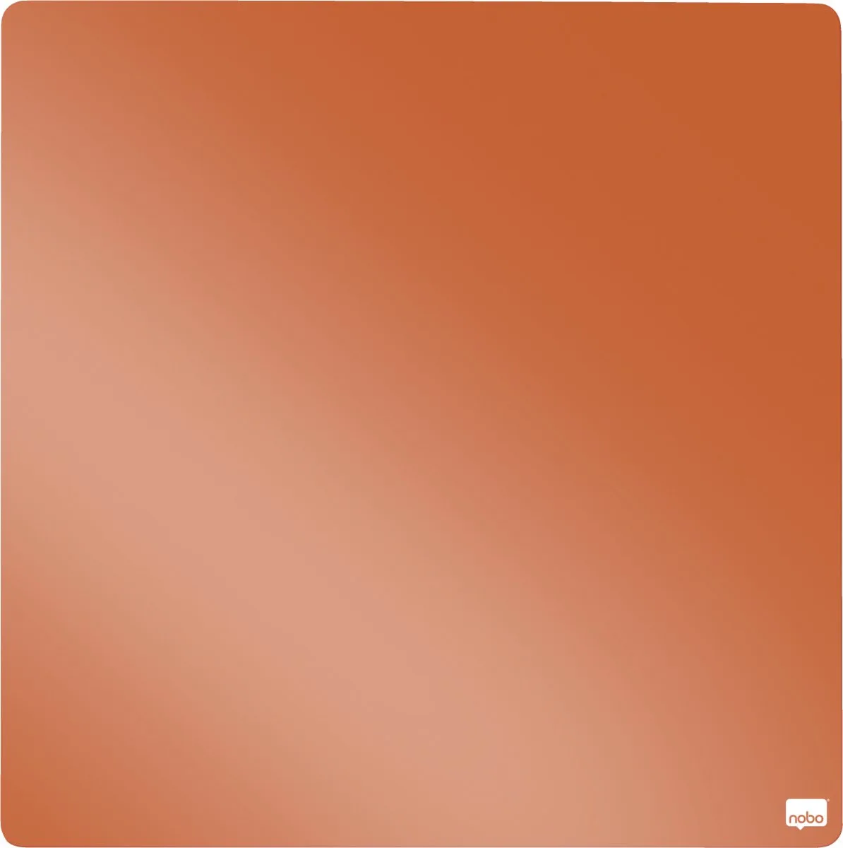 Mini Magnetisch Whiteboard Tegel Gekleurd - 360mmx360mm - Inclusief Whiteboard Marker en Magneten von Nobo in Orange – Produktfoto
