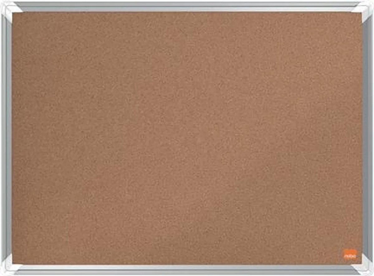 Premium Plus Memobord/Prikbord Kurk - Whiteboard 600x450mm - Planner van Nobo in Naturel bruin – productfoto