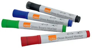 Viltstift Nobo glasbord assorti 4 stuks by Nobo – product photo 1 of 6