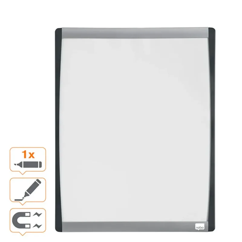 Whiteboard Nobo 35.5x28cm gewelfd van Nobo – productfoto 4 van 4