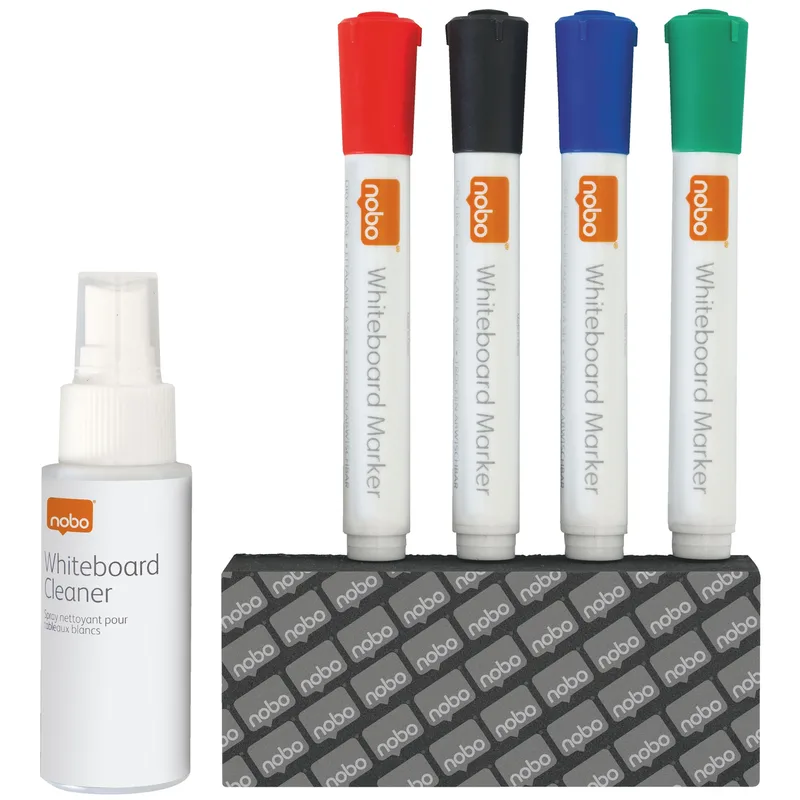 Whiteboard nobo accessoire starterkit | 6 stuks by Nobo – product photo