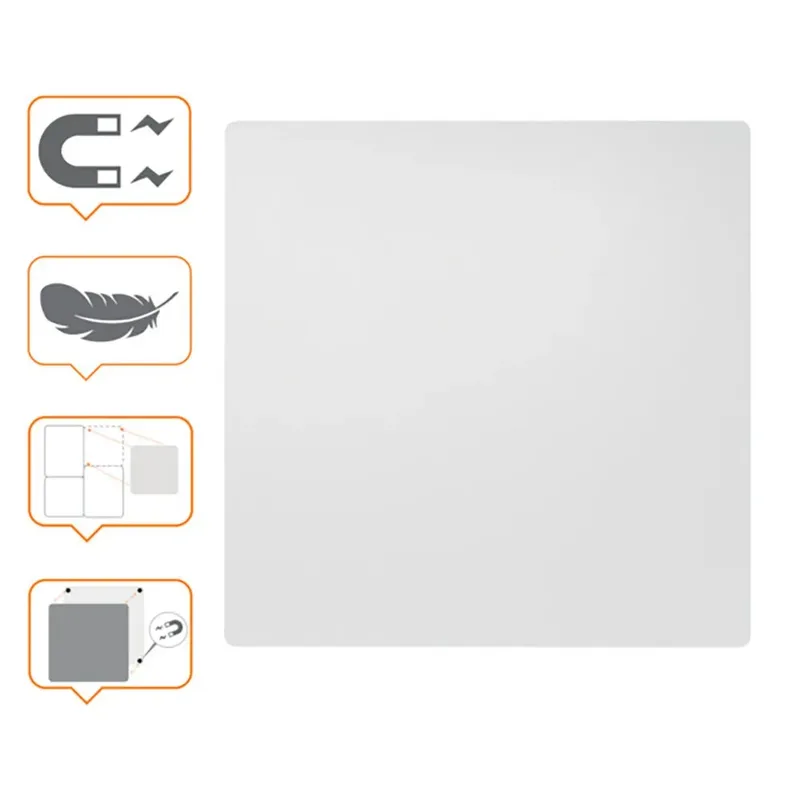 Whiteboard Nobo frameloos modulair 45x45cm van Nobo – productfoto 2 van 5