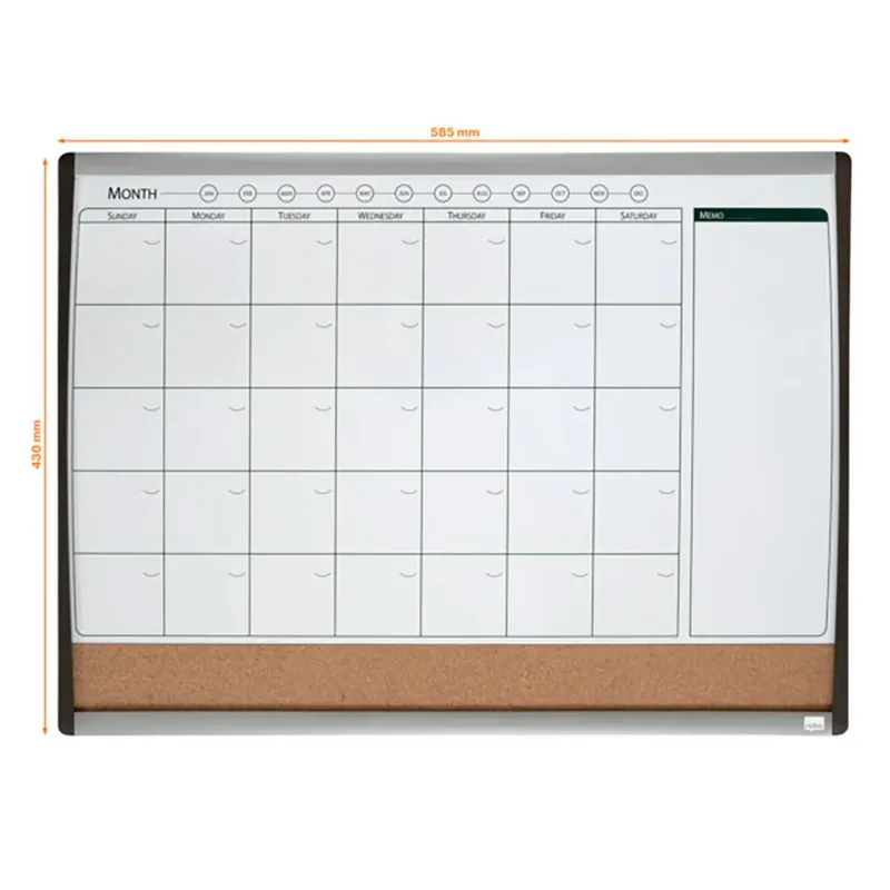 Planificateur De Tableau Blanc Magnétique 58x43 Cm de Nobo – photo produit 3 sur 4