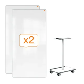 Whiteboard systeem Nobo Move & Meet 1800x900mm de Nobo – photo produit 4 sur 6