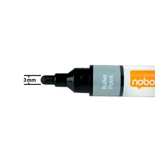 Whiteboardmarker Nobo Liquid ink rond assorti 3mm 10stuks by Nobo – product photo 2 of 6