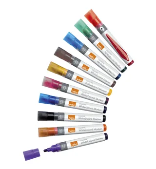 Whiteboardmarker Nobo Liquid ink rond assorti 3mm 10stuks by Nobo – product photo 1 of 6