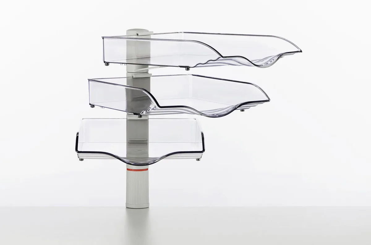 Briefablage-Schwenkflügler 26,4 x 39,4 x 40,5 cm lichtgrau fra Novus – produktbillede