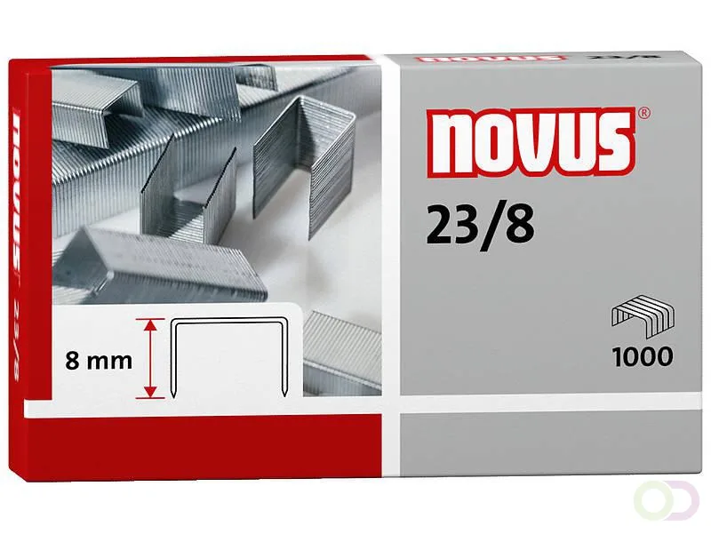 Heftklammern 23/8 - 1.000 Stück fra Novus – produktbillede