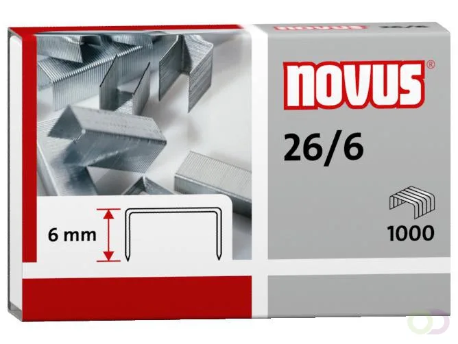 nietjes Novus 26/6 doos a 1000 stuks fra Novus – produktbillede