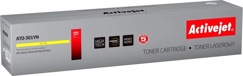 ActiveJet ATO-310CN toner voor OKI-printer; OKI 44469706 Vervanging; Opperste; 2000 pagina's; cyaan. by OKI in Yellow – product photo
