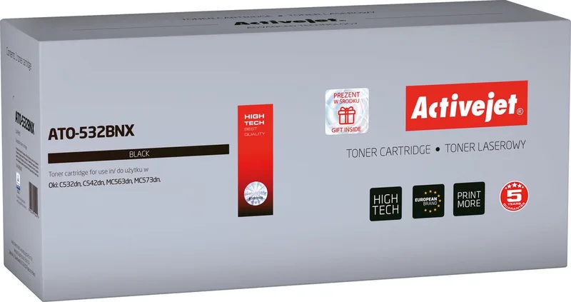 ActiveJet ATO-532CNX Toner voor OKI-printer; OKI 46490607 Vervanging; Opperste; 6000 pagina's; cyaan. van OKI in Zwart – productfoto