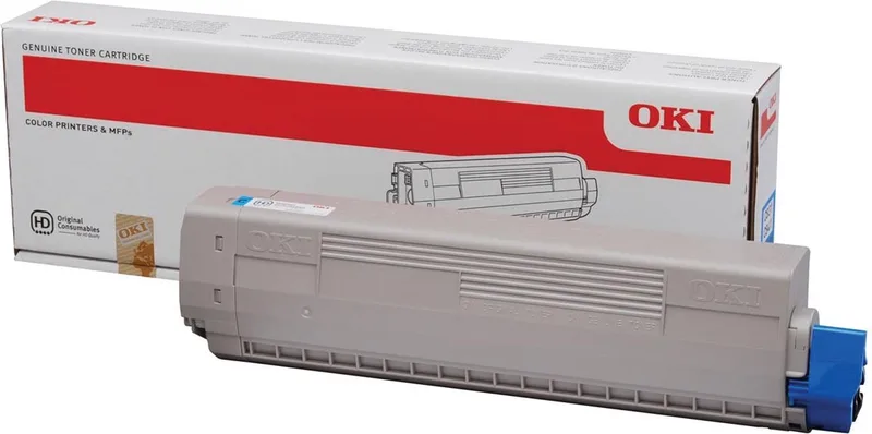 C831 C841 tonercartridge by OKI in Cyaan – product photo