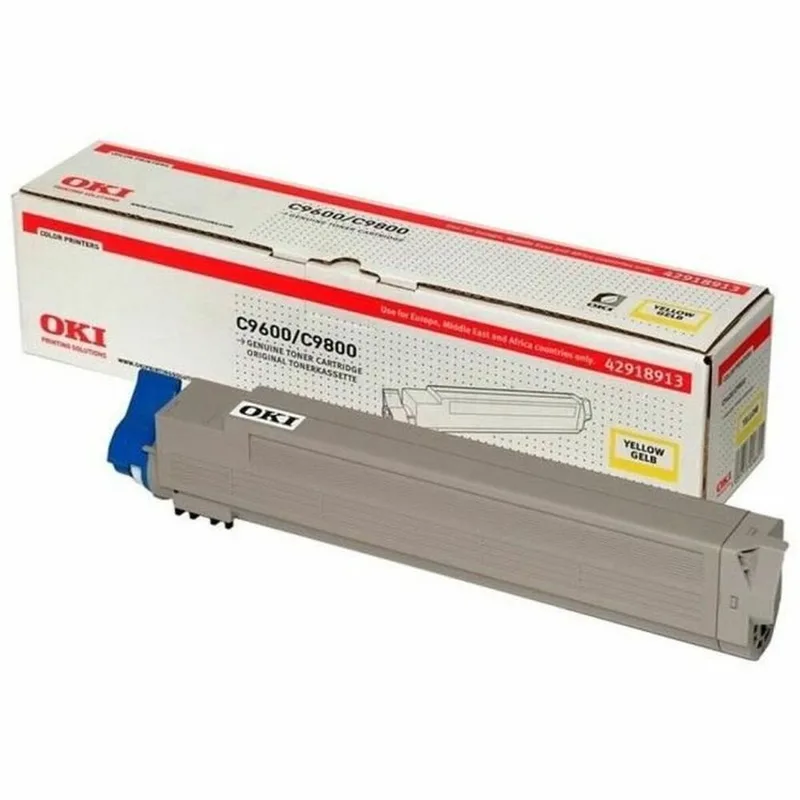 C96/98 - Tonercartridge Geel de OKI en Jaune – photo produit