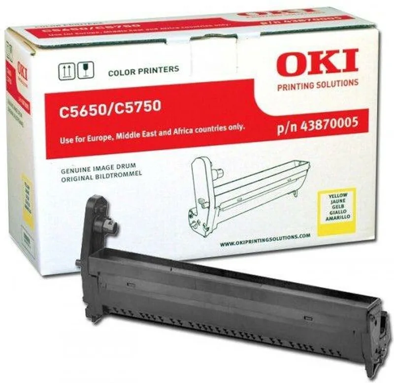 drum 43870005 for C5650/5750 printer drum Origineel by OKI in Yellow – product photo