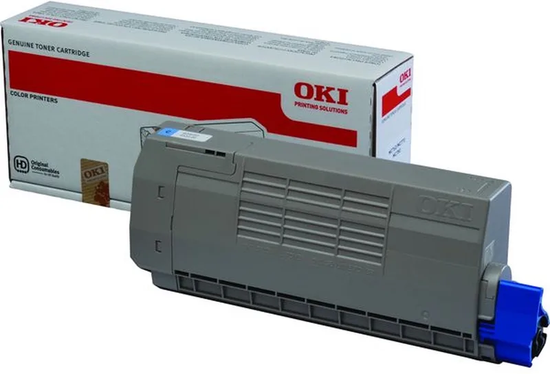 MC760, MC770, MC780 tonercartridge van OKI in Cyaan – productfoto