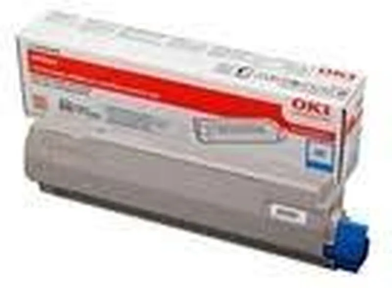 MC860 tonercartridge från OKI i Cyan – produktbild