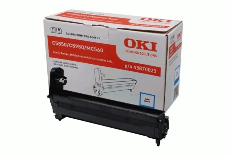OKI - 43870023 - Drum Kit LET OP: Geen Toner! fra OKI i Cyaan – produktbillede