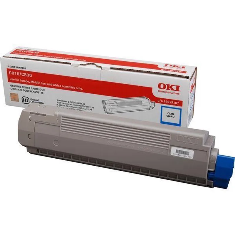 OKI - 44059107 - Toner van OKI in Cyaan – productfoto