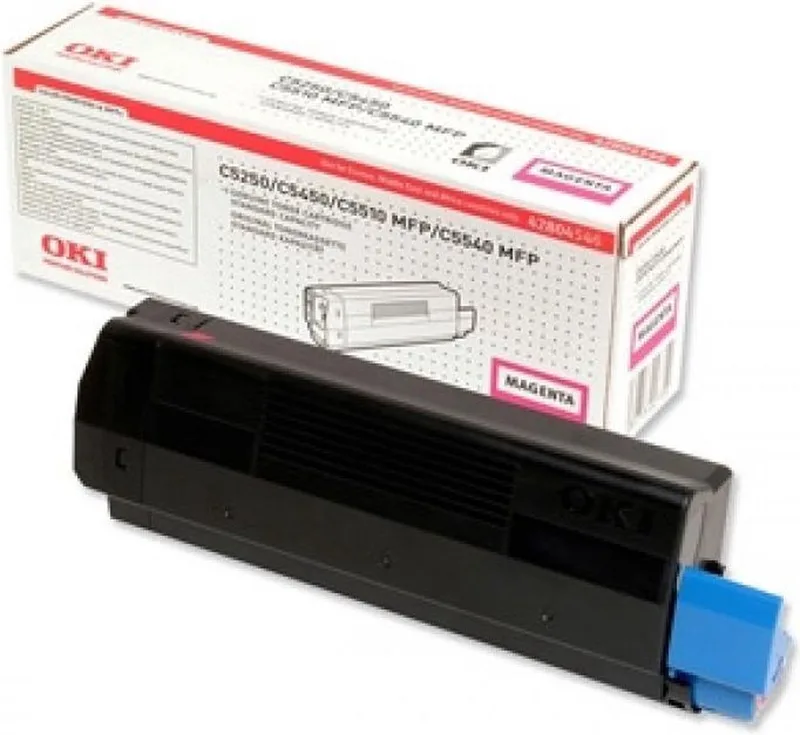 Toner C5250 rood fra OKI i Magenta – produktbillede