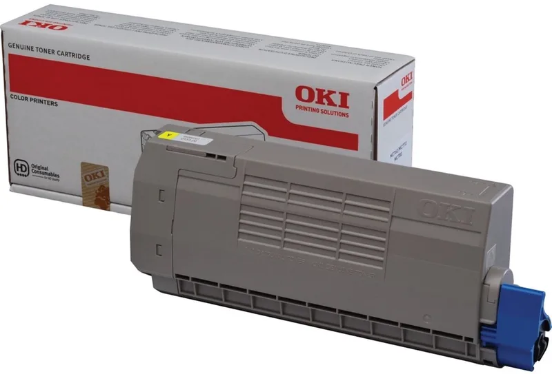 Toner fra OKI i Gul – produktbillede