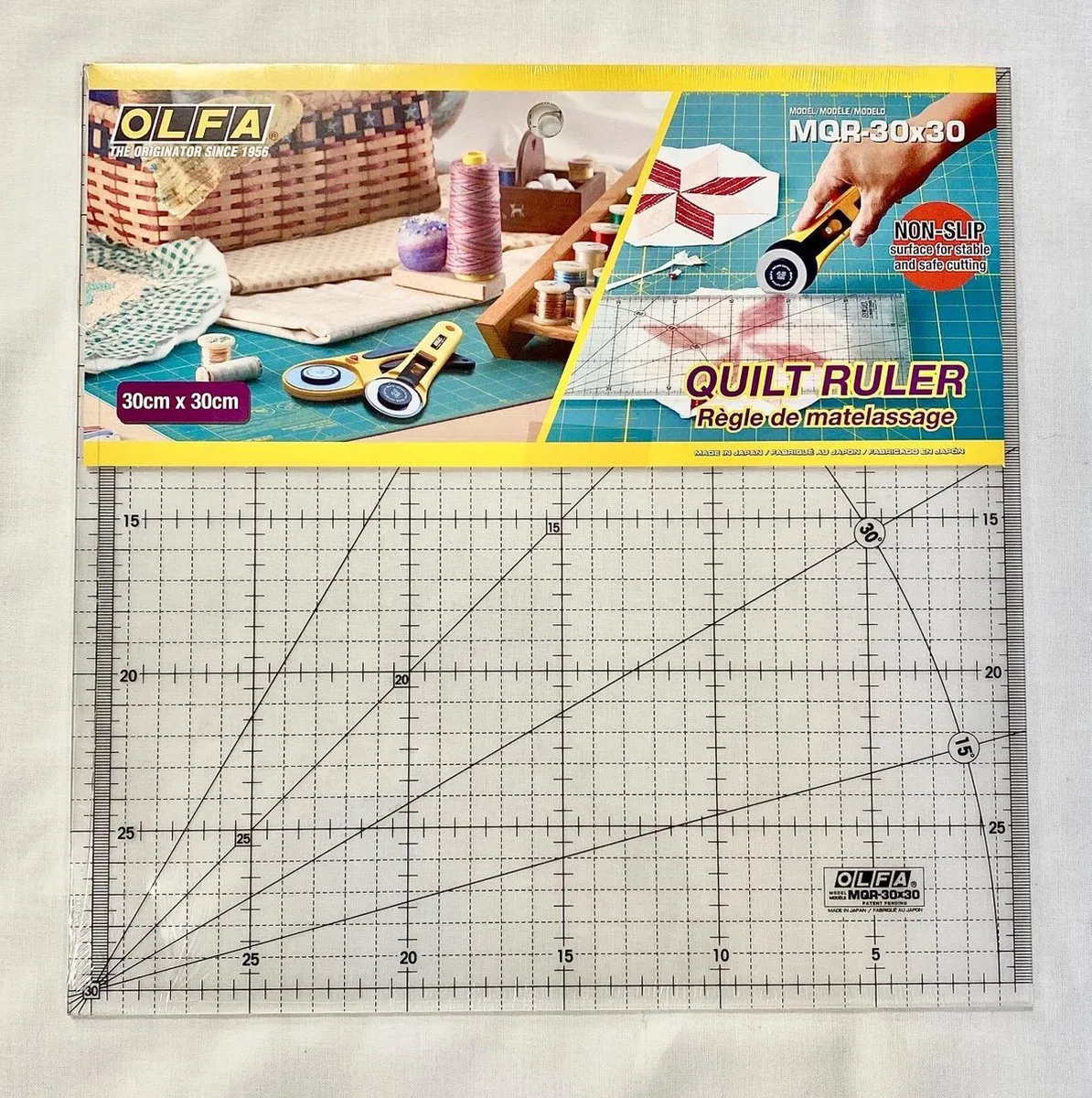MQR QUILT LINIAAL 30x30CM fra Olfa i Geen Kleur – produktbillede