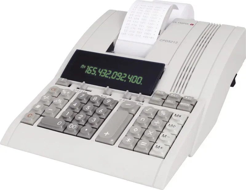 CPD 5212 Druckender Tischrechner Beige Display (Stellen): 12 netzbetrieben (L x B x H) 355 x 218 x 90 mm van Olympia – productfoto