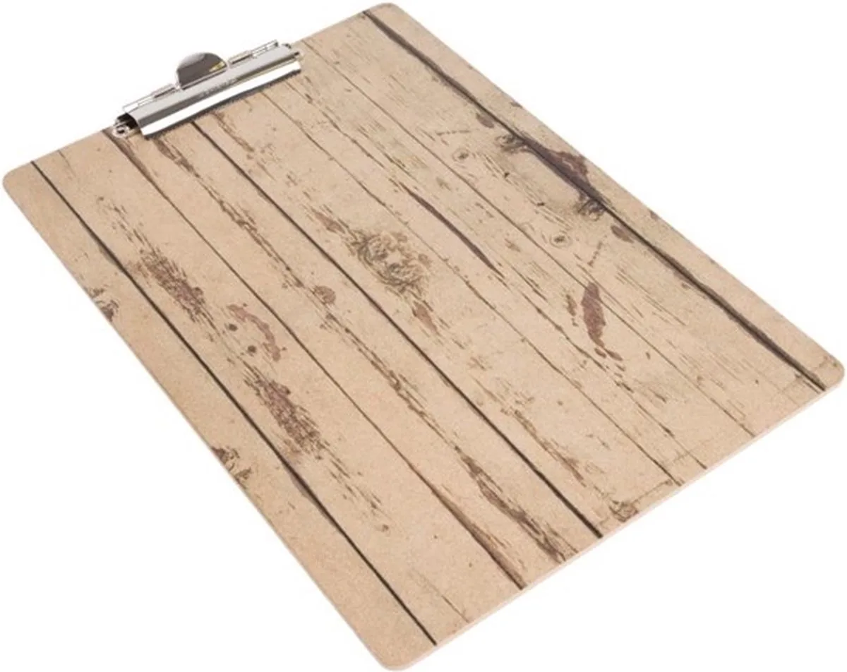 menu klembord met hout-effect A4 fra Olympia i Hout – produktbillede