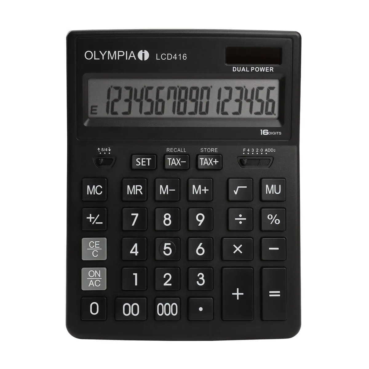 Tischrechner LCD-416 schwarz fra Olympia – produktbillede