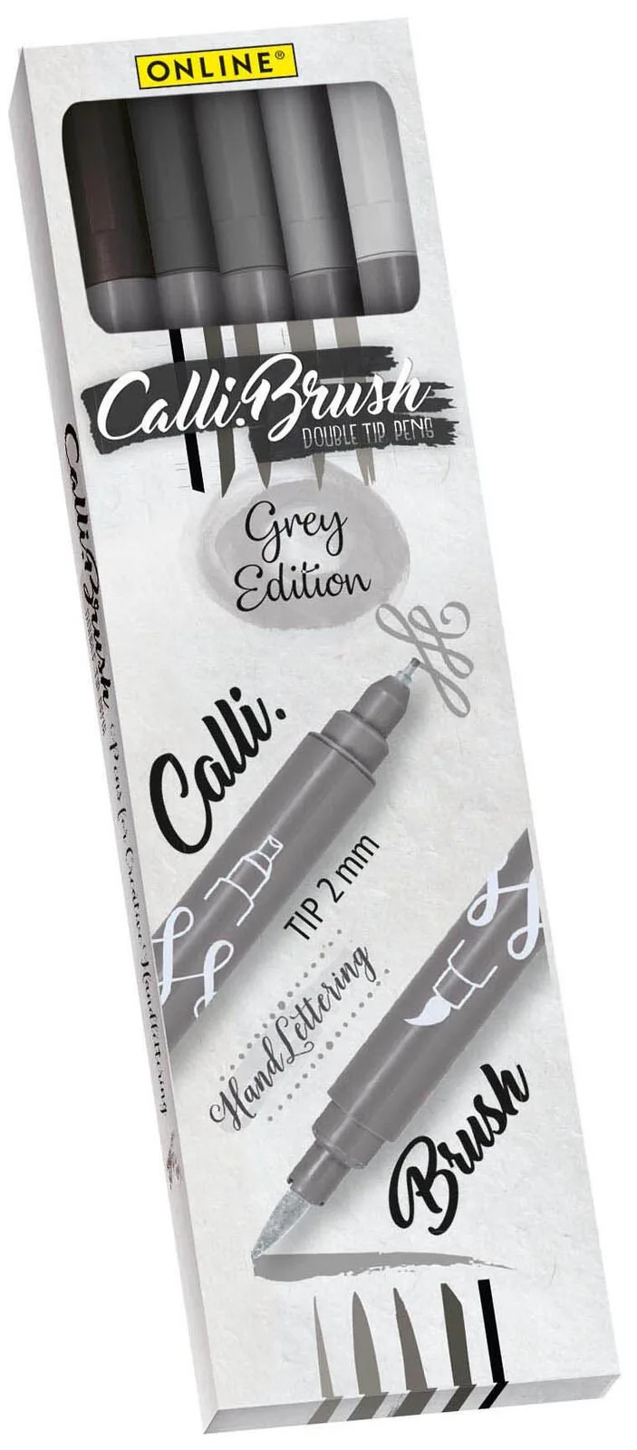 Brush-Pens Mehrfarbig 2.0 mm by Online – product photo