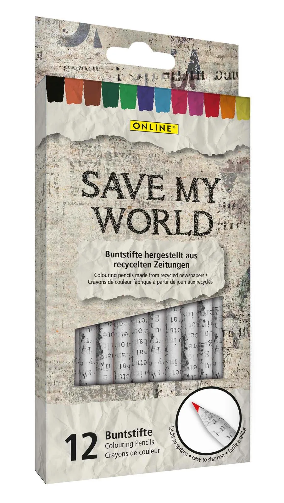 Buntstifte Save My World Mehrfarbig by Online – product photo