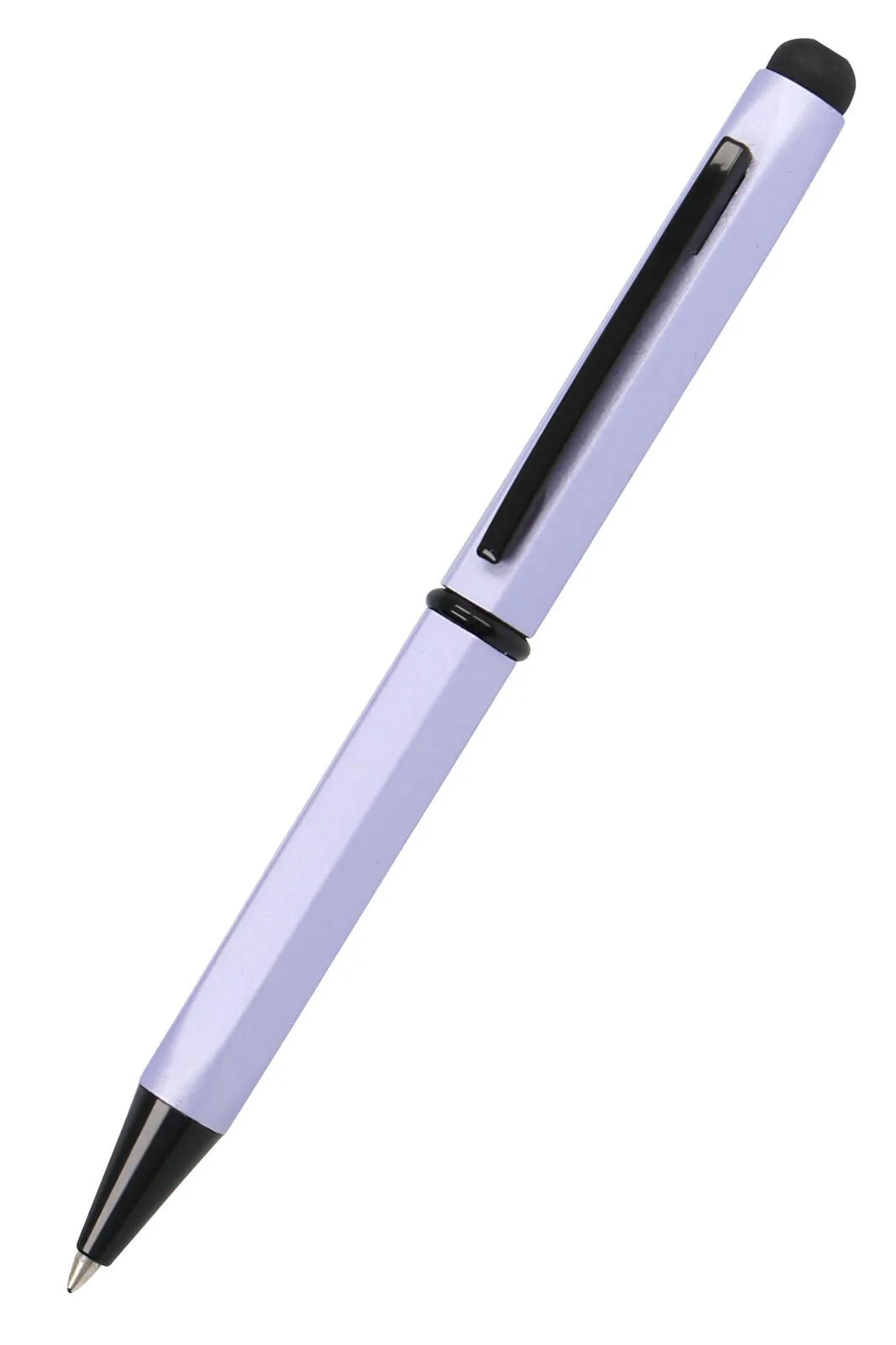 Hexagon Stylus Kugelschreiber lila 0.6 mm Schreibfarbe: Blau van Online – productfoto