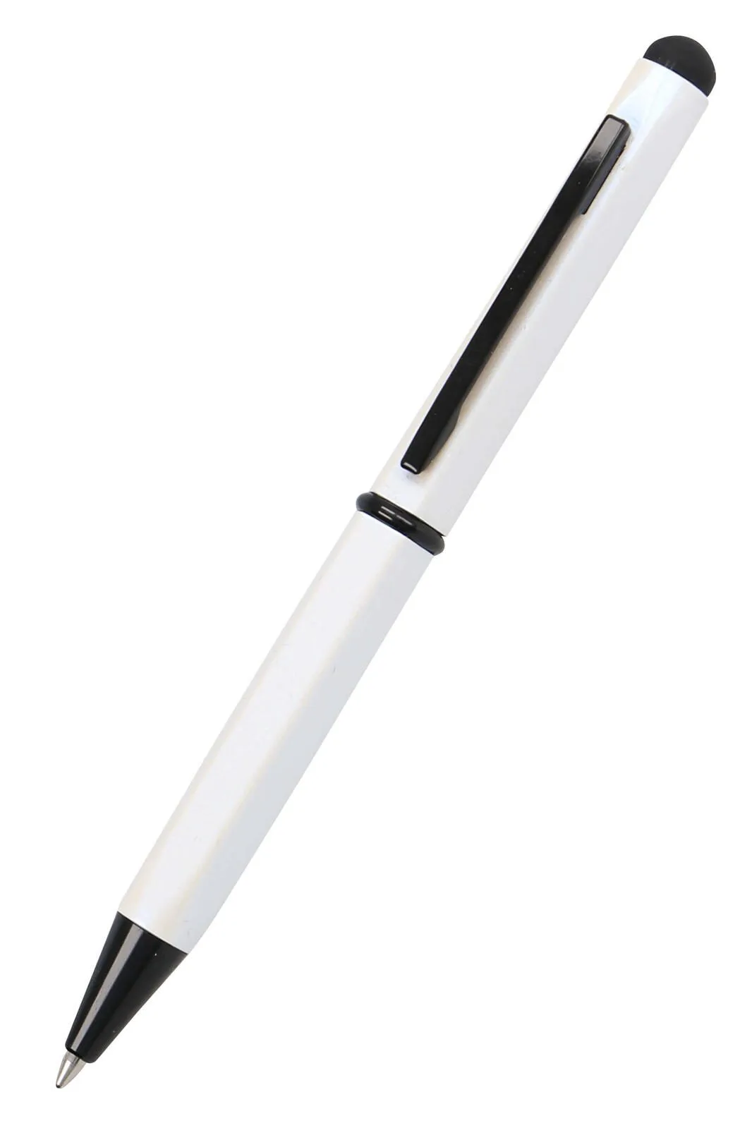 Hexagon Stylus Kugelschreiber weiß 0.6 mm Schreibfarbe: Blau van Online – productfoto