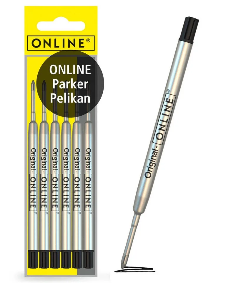 Kugelschreiber Kugelschreiberminen, G2-Format, für Standard-Kugelschreiber, hergestellt in der Schweiz by Online in Black – product photo
