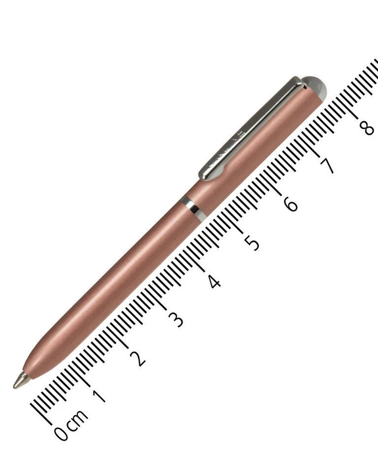 Kugelschreiber Mini Portemonnaie Drehkugelschreiber, inkl. Standard D1-Qualitätsmine, blauschreibend de Online en Rosegold – photo produit