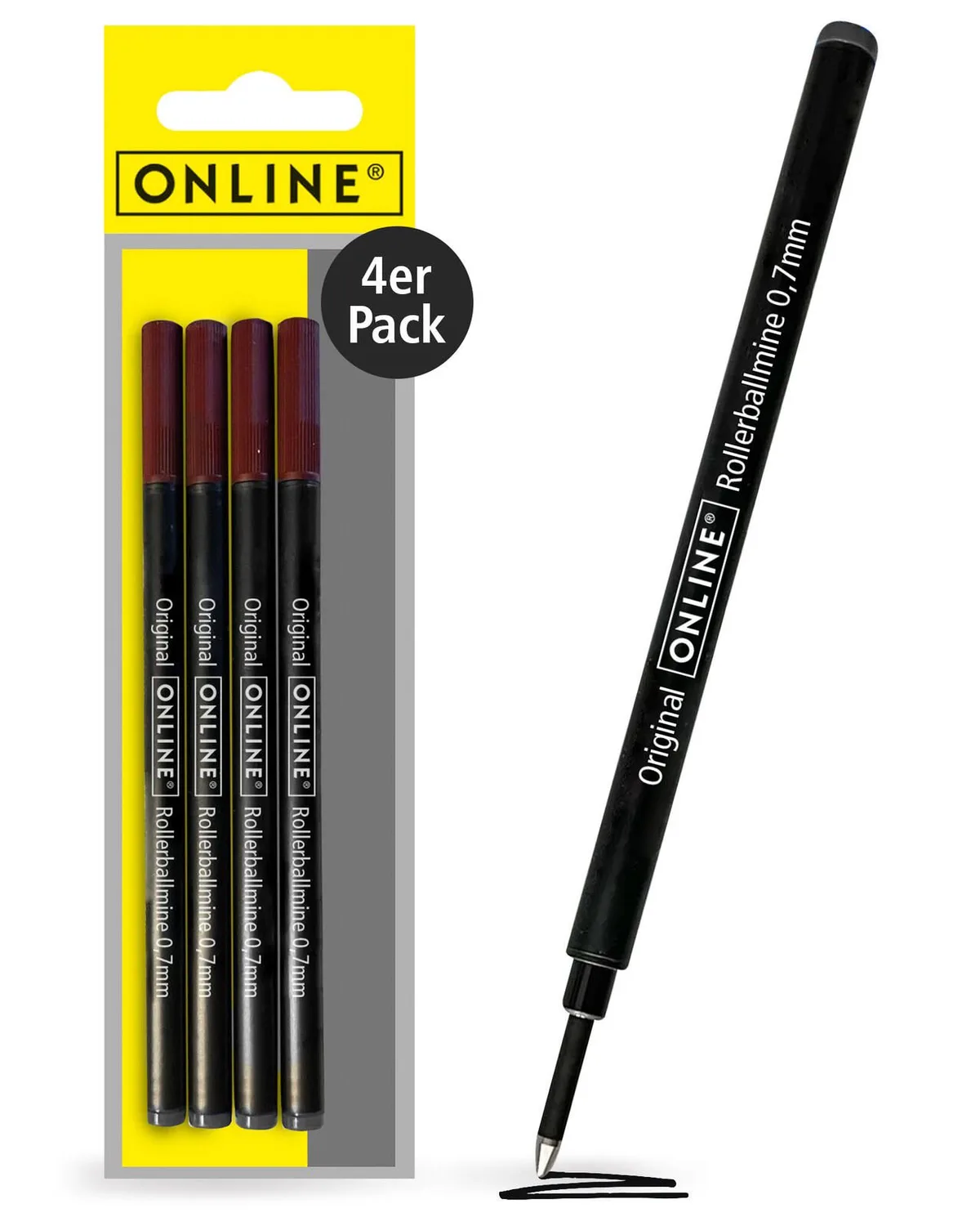 Rollerball-Minen Gelschreiberminen 0.7 mm Schwarz by Online – product photo