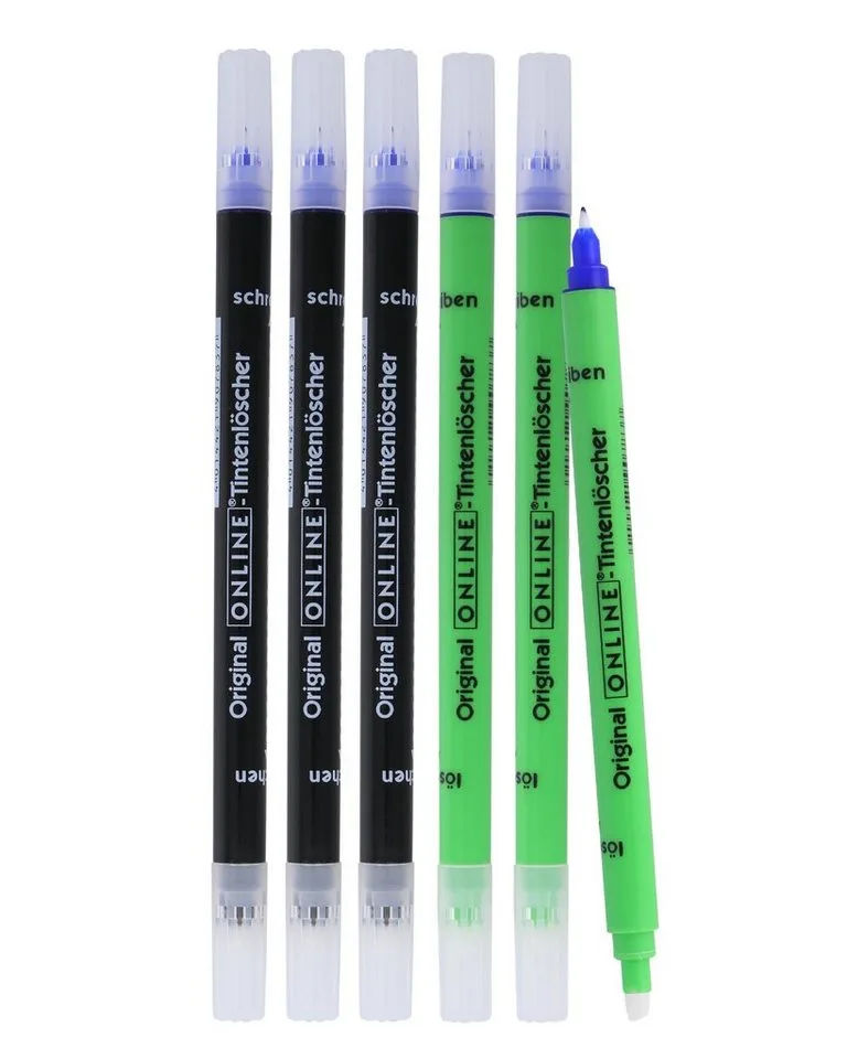 Tintenkiller Tintenlöscher, Set mit 6 Tintenlöscher in Grün und Schwarz von Online in Grün, Schwarz – Produktfoto