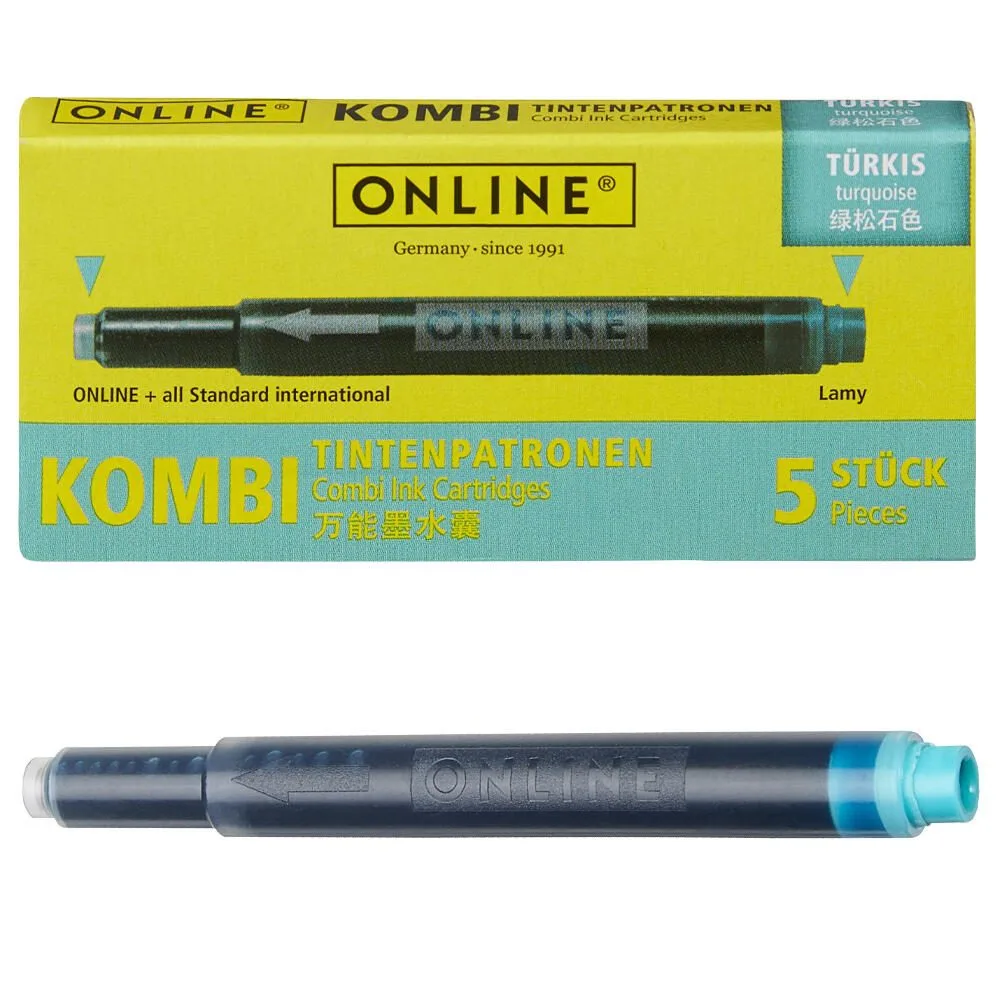 Tintenpatronen für Füller türkis-blau by Online – product photo