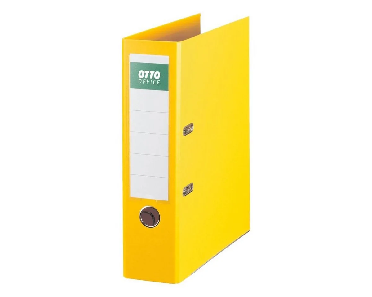 Aktenordner Exclusive II, breit 8 cm, A4, Polypropylen von Otto Office in Gelb – Produktfoto
