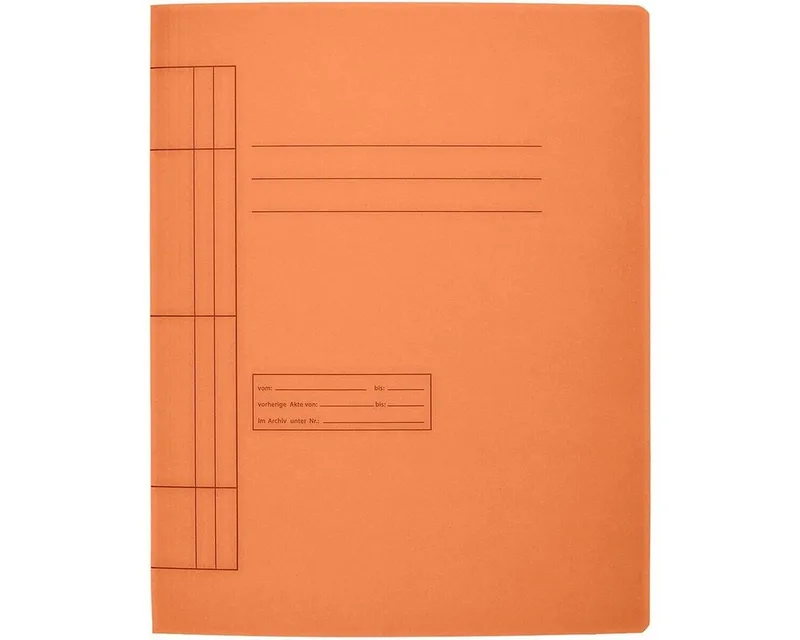 Hefter, aus Recyclingkarton, Format DIN A4, bis 250 Blatt by Otto Office in Orange – product photo