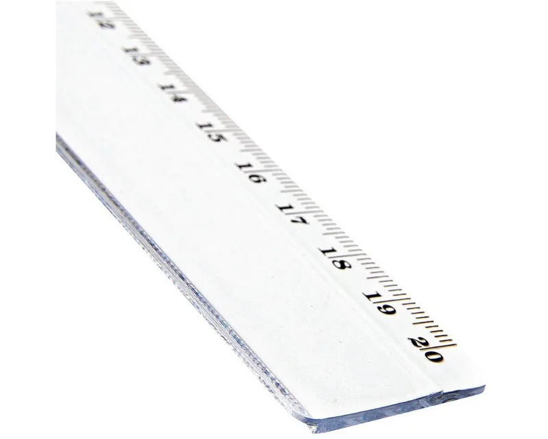 Lineal, mit Millimeter-/ Zentimeter-Skala und Tuschekante de Otto Office en Blanc – photo produit