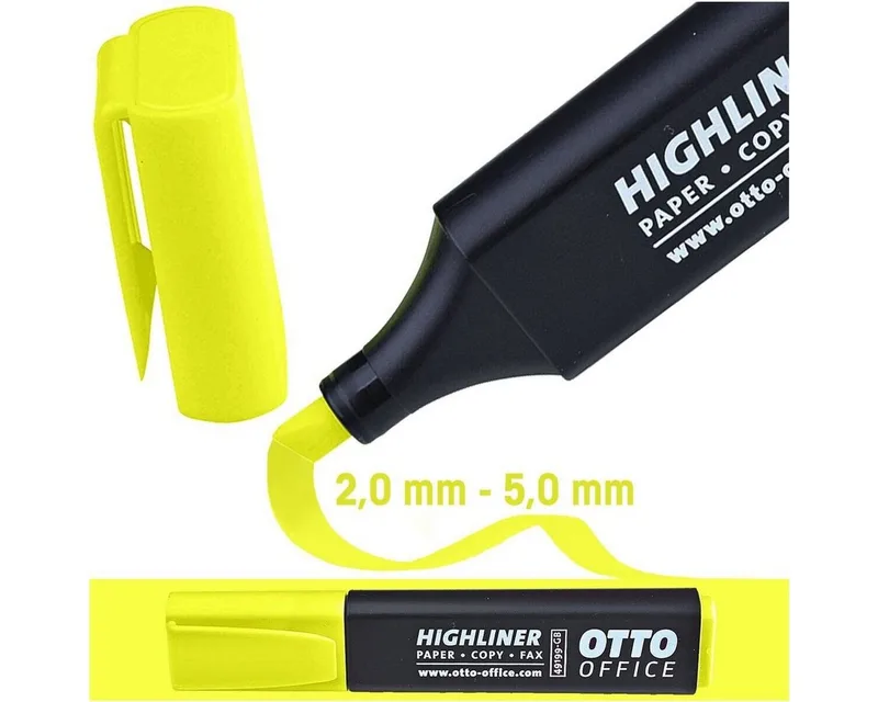 Marker Highliner, (1-tlg), Textmarker mit Keilspitze från Otto Office i Gul – produktbild