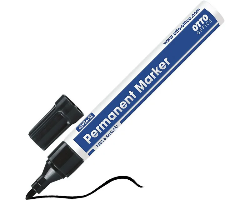 Permanentmarker, (1-tlg), lichtbeständig und wasserfest van Otto Office in Zwart – productfoto